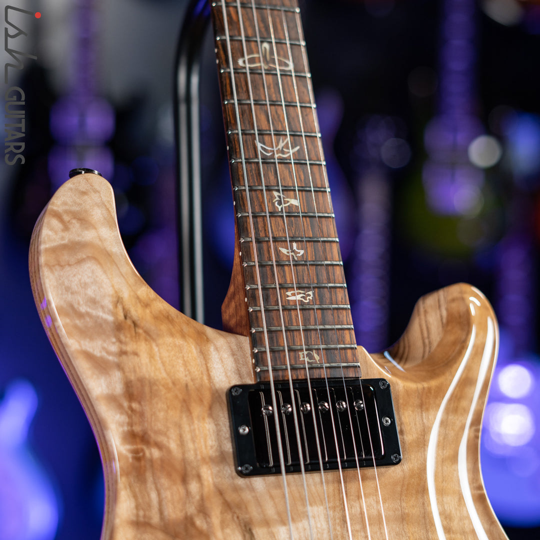 PRS Wood Library Custom 24 10 Top Quilt Torrefied Maple Neck Natural Gloss