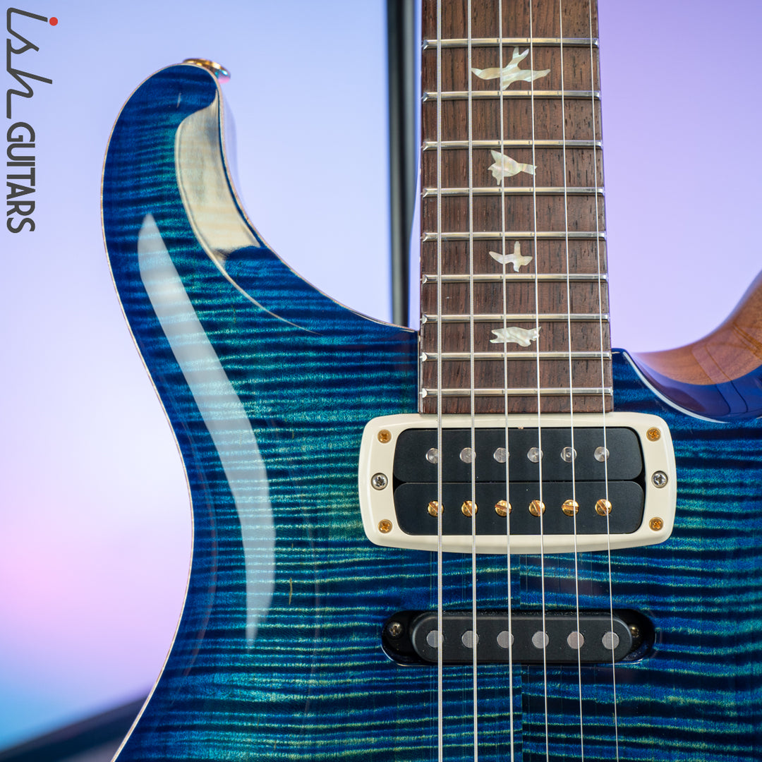 2020 Experience Paul Reed Smith PRS Modern Eagle V Custom Color River Blue Burst 10 Top