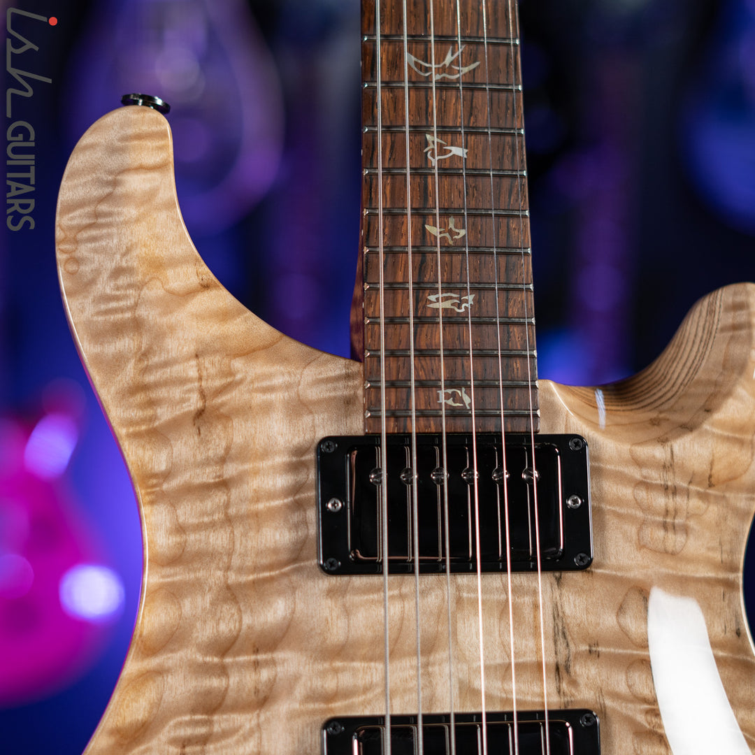 PRS Wood Library Custom 24 10 Top Quilt Torrefied Maple Neck Natural Gloss