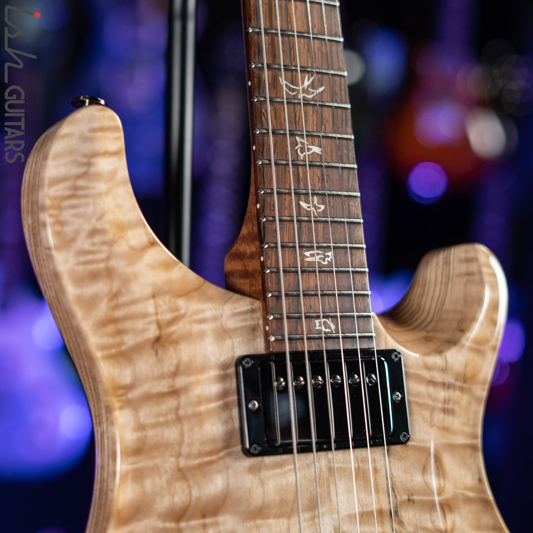 PRS Wood Library Custom 24 10 Top Quilt Torrefied Maple Neck Natural Gloss