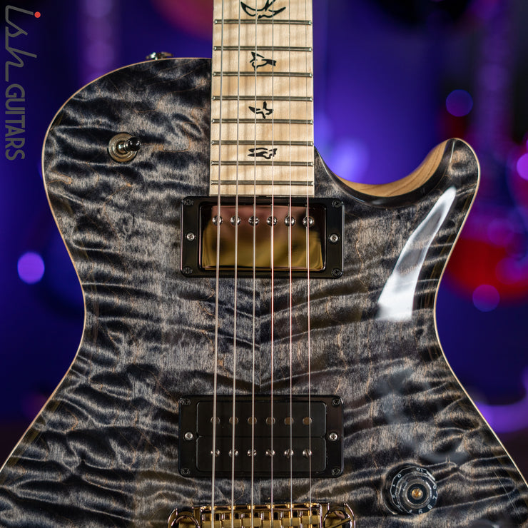 PRS Tremonti Stoptail Wood Library Charcoal Burst 10 Top Quilt