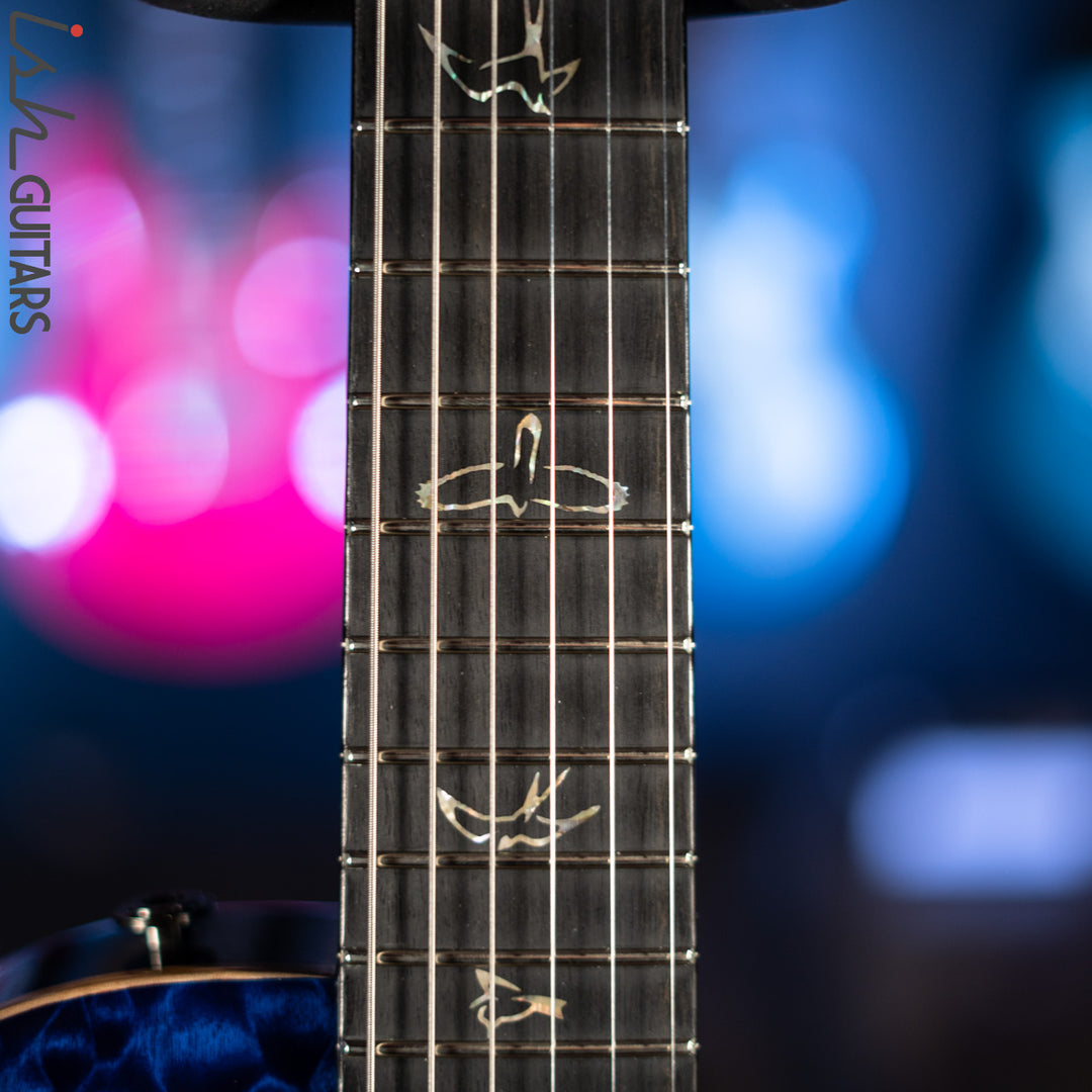 PRS Wood Library Tremonti Stoptail Violet Blue Burst 10 Top Quilt