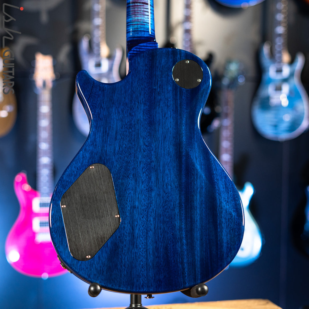 PRS Wood Library Tremonti Stoptail Violet Blue Burst 10 Top Quilt