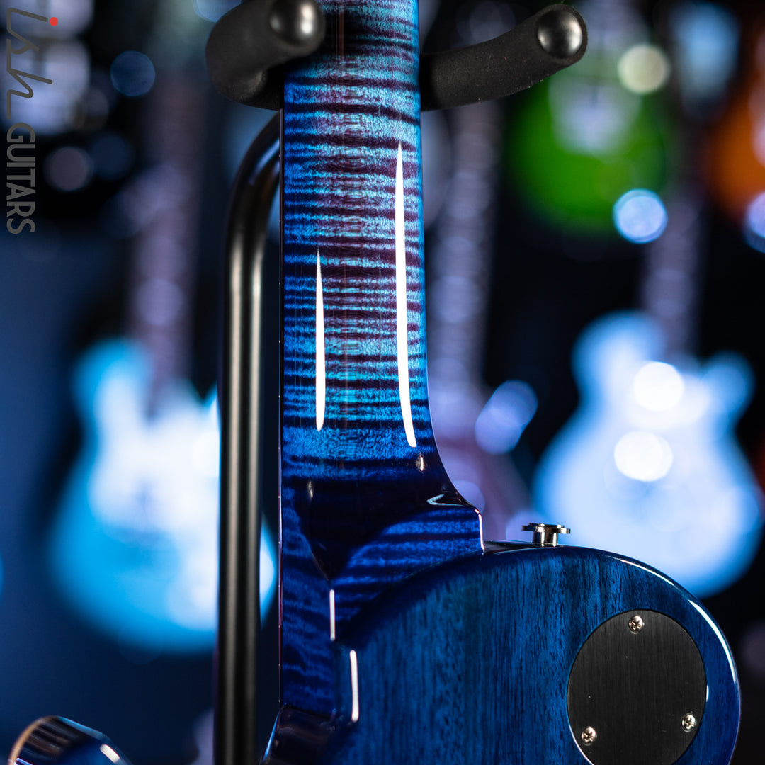 PRS Wood Library Tremonti Stoptail Violet Blue Burst 10 Top Quilt