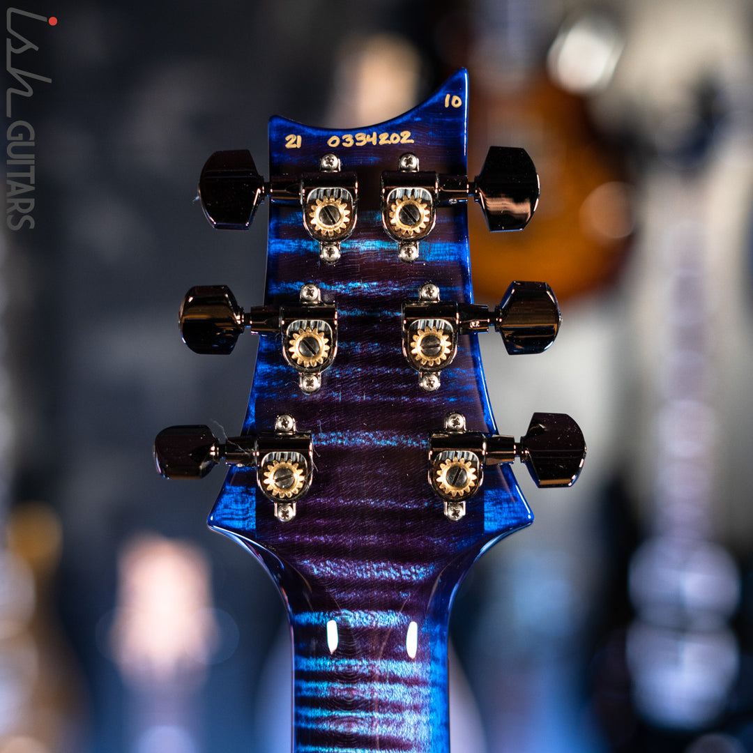 PRS Wood Library Tremonti Stoptail Violet Blue Burst 10 Top Quilt