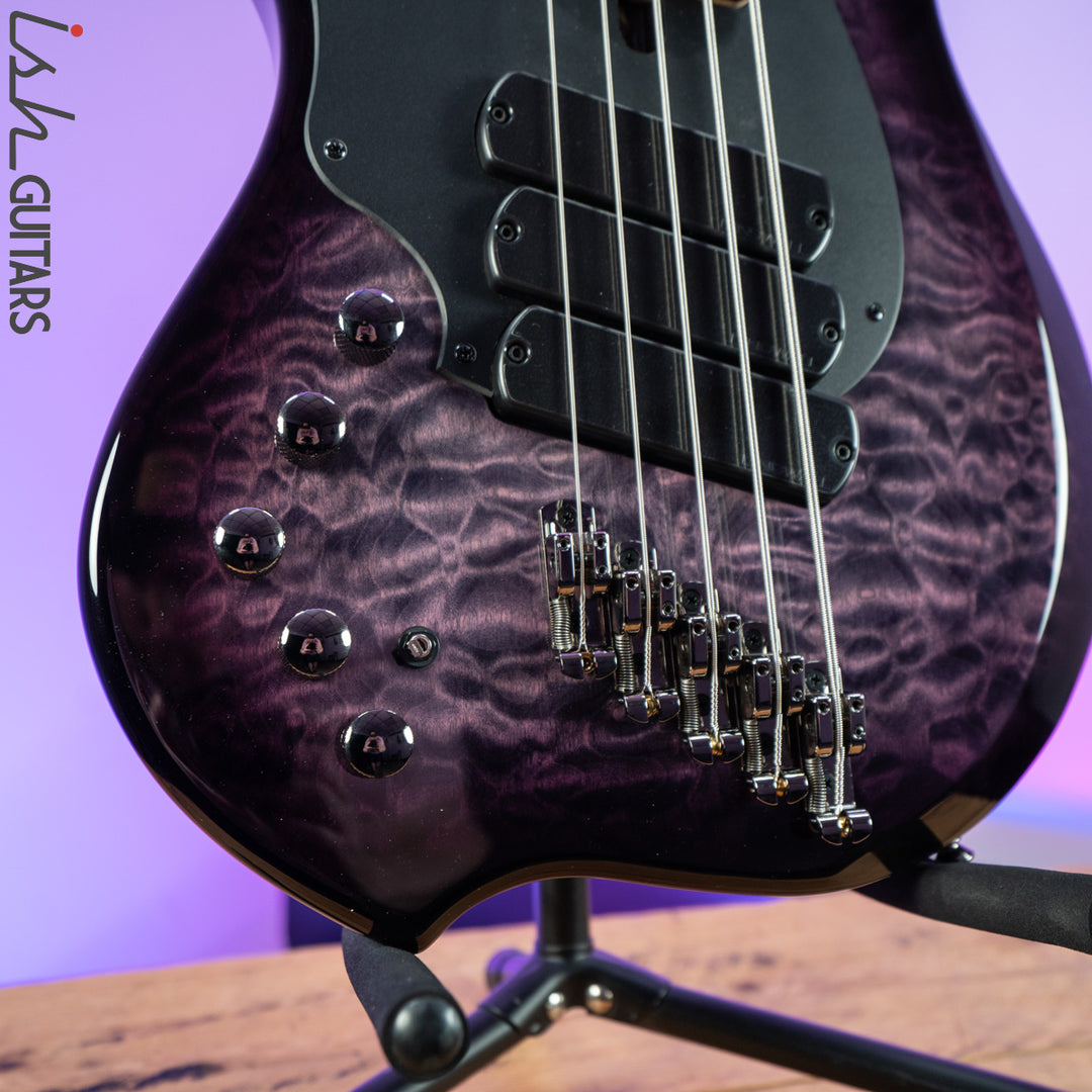 Dingwall 10th Anniversary Combustion 5-String 3 PUP Amethystburst Left Handed