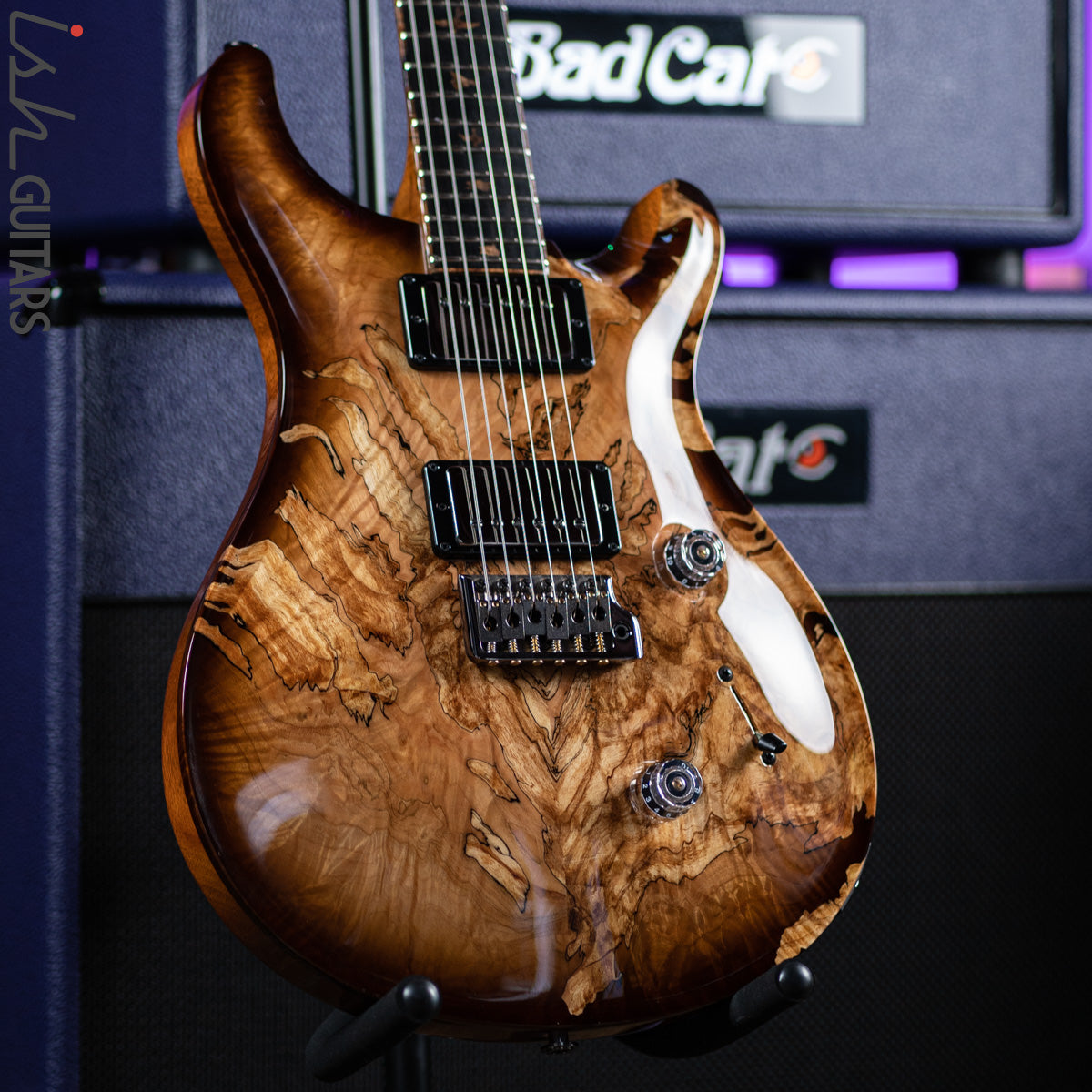 2020 PRS Private Stock Custom 24 Spalted Maple Smoked Burst – Ish Guitars