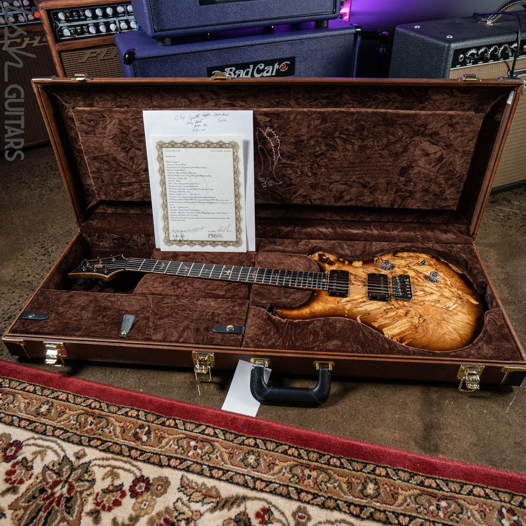 2020 PRS Private Stock Custom 24 Spalted Maple Smoked Burst