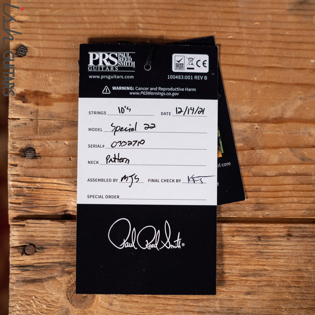 PRS Special 22 Semi-Hollow Custom Color Opaque Antique White