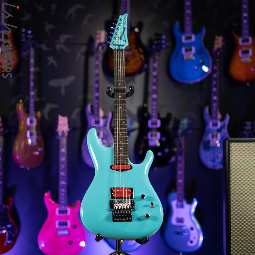 Ibanez JS2410 Joe Satriani Signature Electric Guitar Sky Blue Gloss Demo
