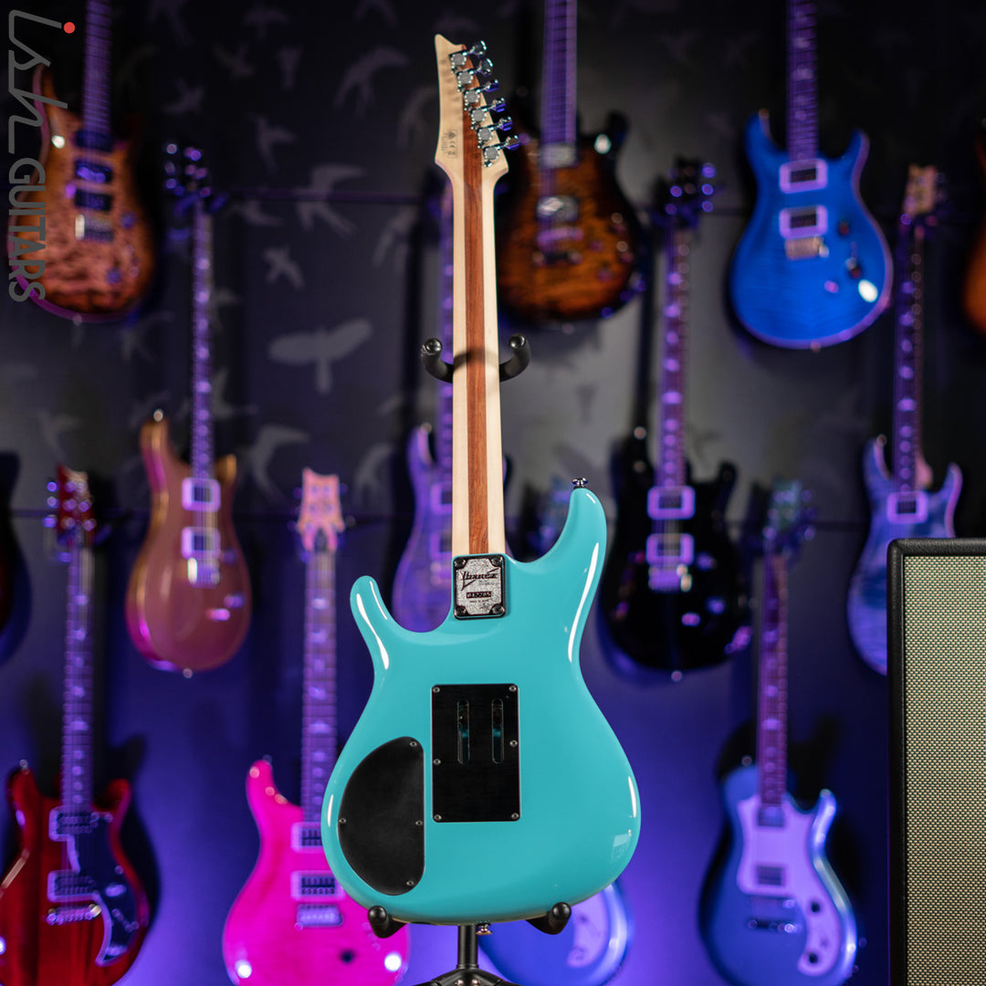 Ibanez JS2410 Joe Satriani Signature Electric Guitar Sky Blue Gloss Demo