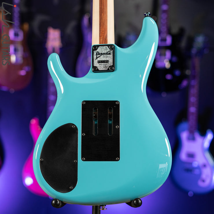 Ibanez JS2410 Joe Satriani Signature Electric Guitar Sky Blue Gloss Demo