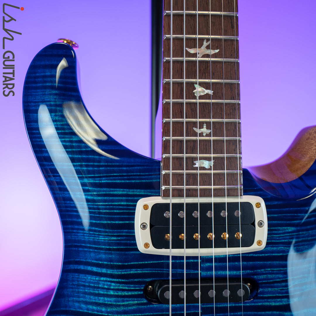 PRS Experience  Modern Eagle V Custom Color River Blue Burst 10 Top