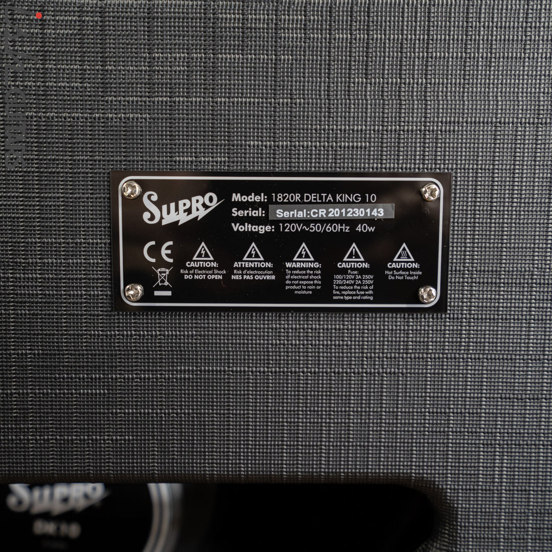 2021 Supro Delta King 10 1820R Black and Cream