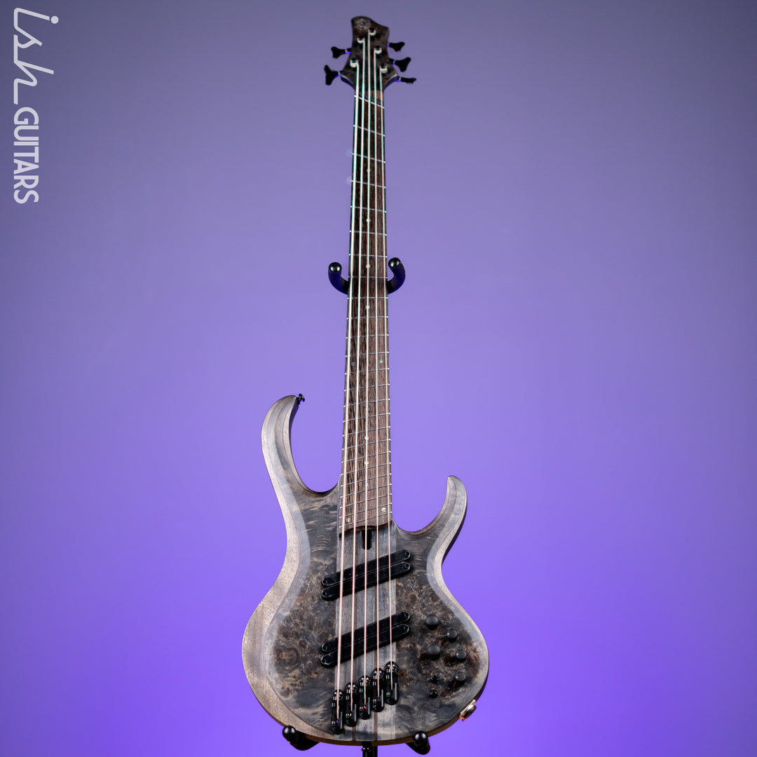 Ibanez BTB805MS Multi-Scale 5-String Bass Transparent Grey Flat Demo