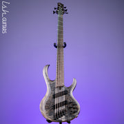 Ibanez BTB805MS Multi-Scale 5-String Bass Transparent Grey Flat Demo