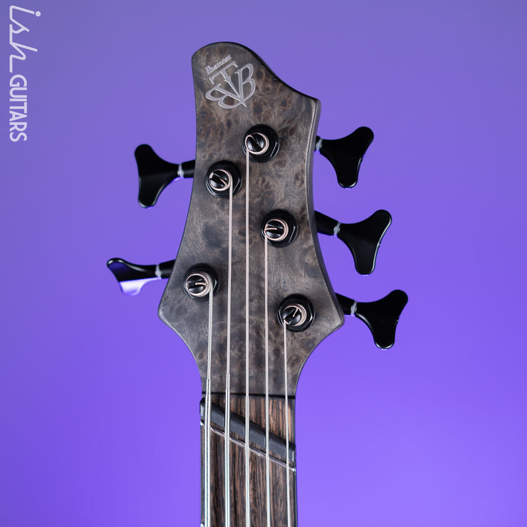 Ibanez BTB805MS Multi-Scale 5-String Bass Transparent Grey Flat Demo