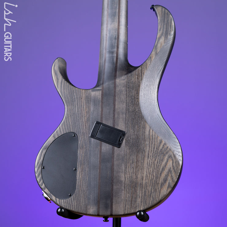 Ibanez BTB805MS Multi-Scale 5-String Bass Transparent Grey Flat Demo