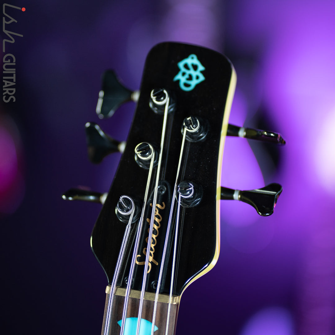 2021 USA Spector NS-5 String Yellow 18V HAZ Bass Guitar