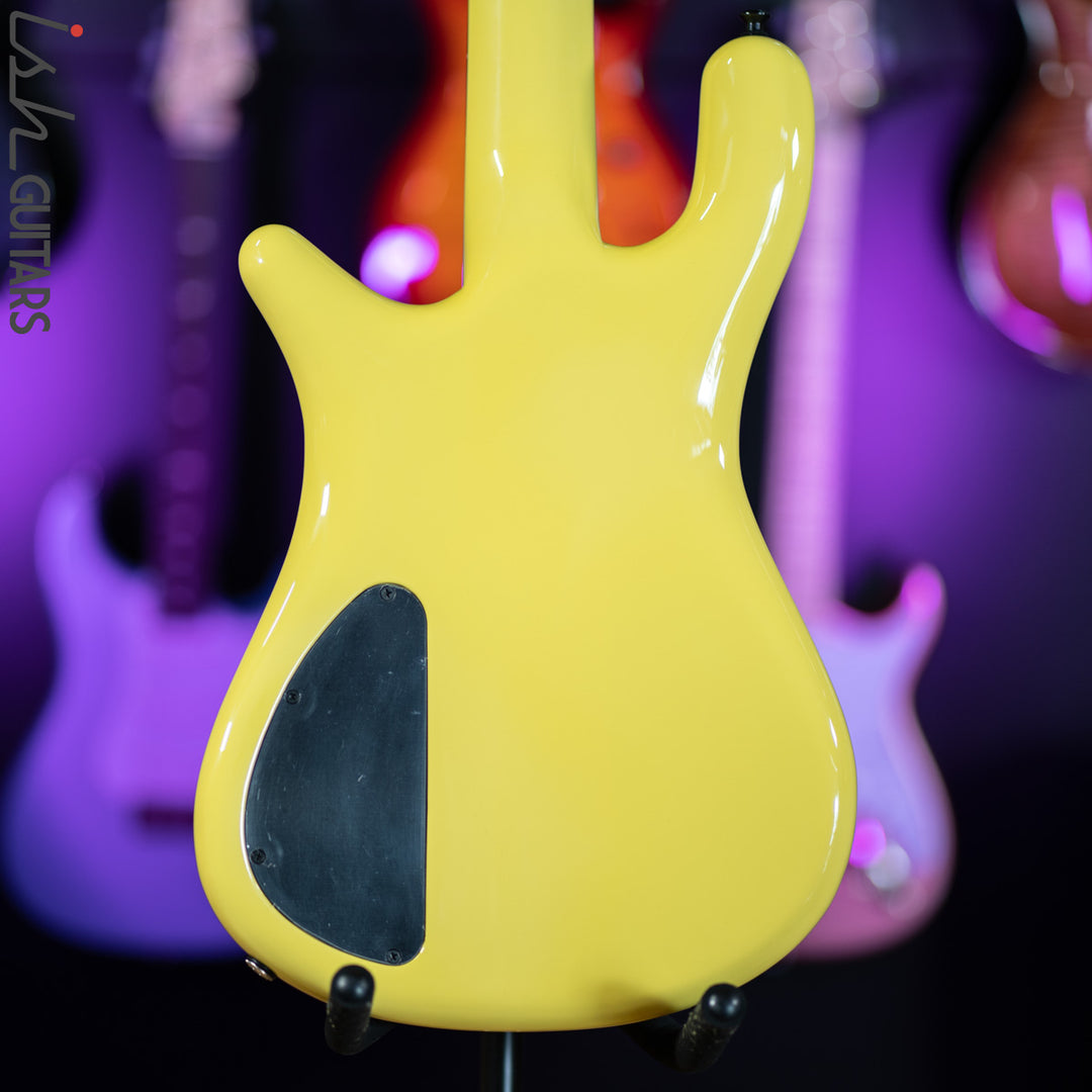 2021 USA Spector NS-5 String Yellow 18V HAZ Bass Guitar