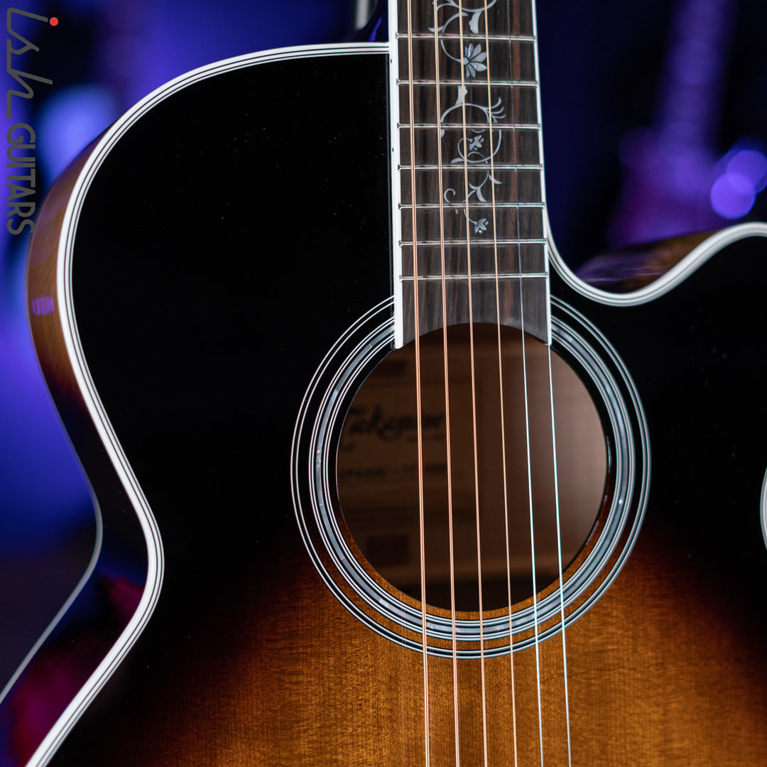 Takamine EF450C-TT Acoustic Electric Guitar Brown Sunburst Demo