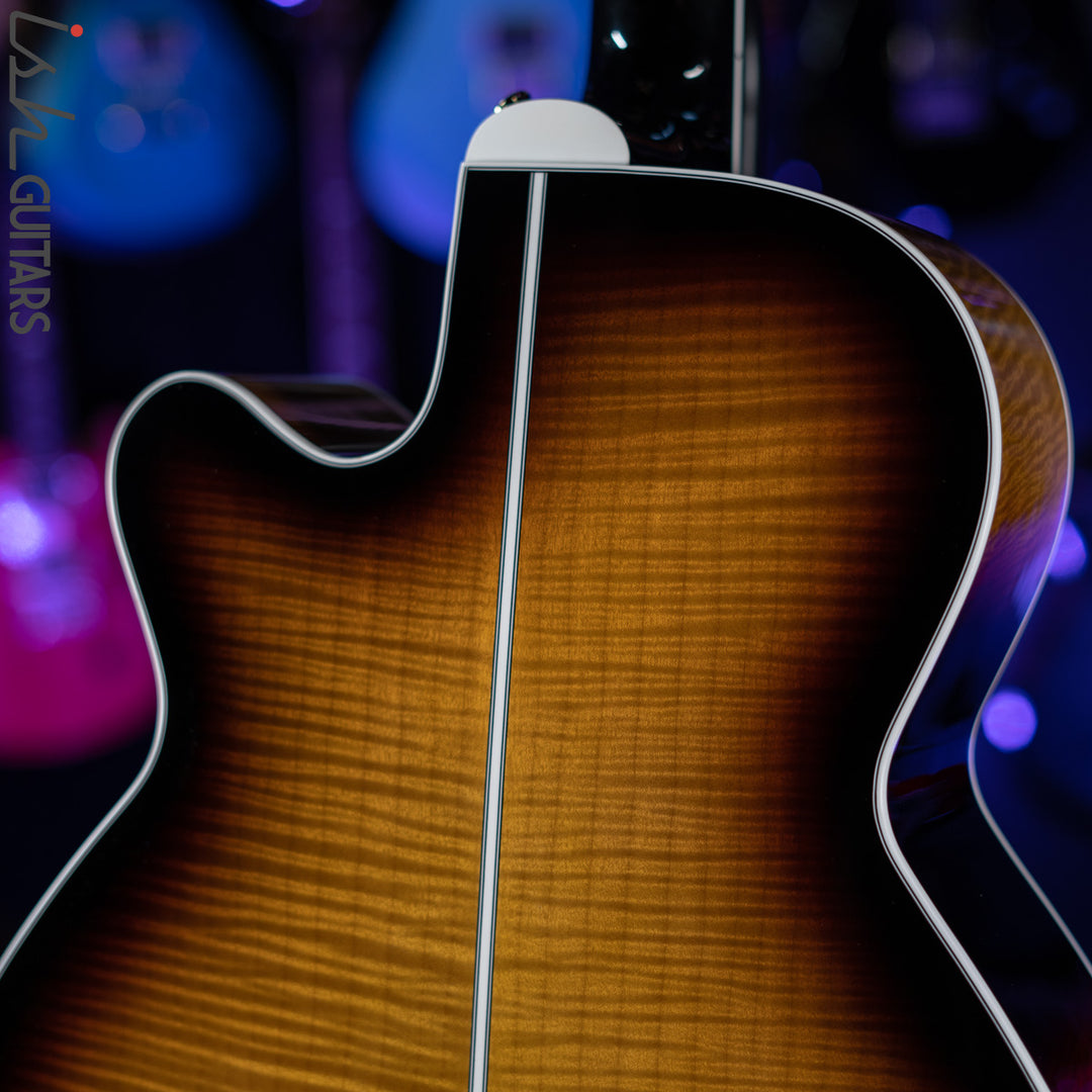 Takamine EF450C-TT Acoustic Electric Guitar Brown Sunburst Demo