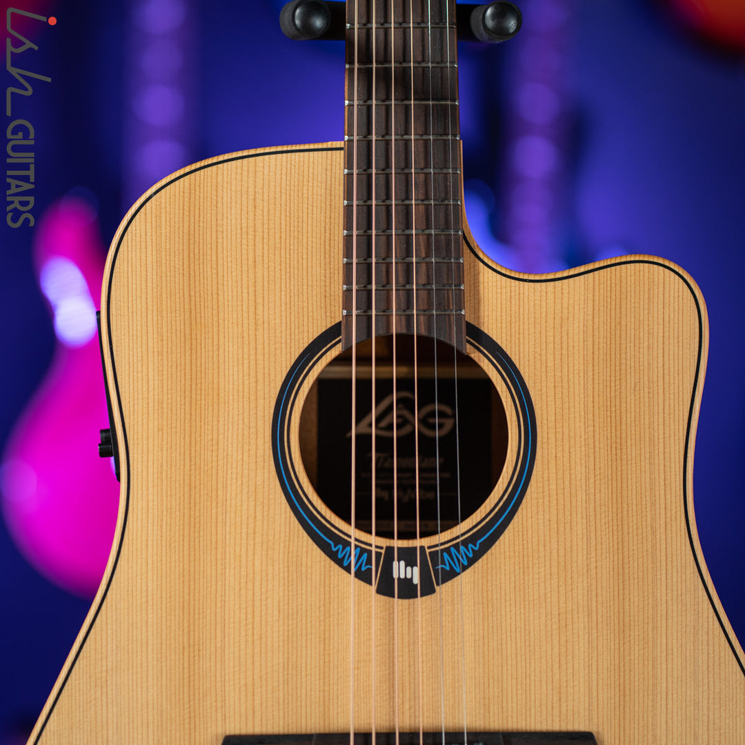 Lag Tramontane HyVibe THV10DCE Acoustic Electric Smart Guitar Natural