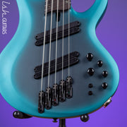 Ibanez BTB605MS Multi-Scale 5-String Bass Cerulean Aura Burst Matte Demo