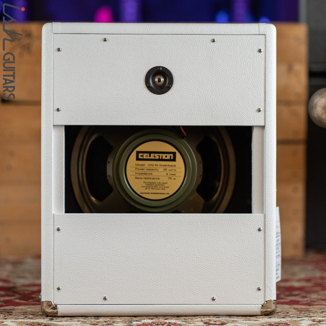 Mojotone 1x12 Cab w/ 8ohm Celestion Greenback White Tolex