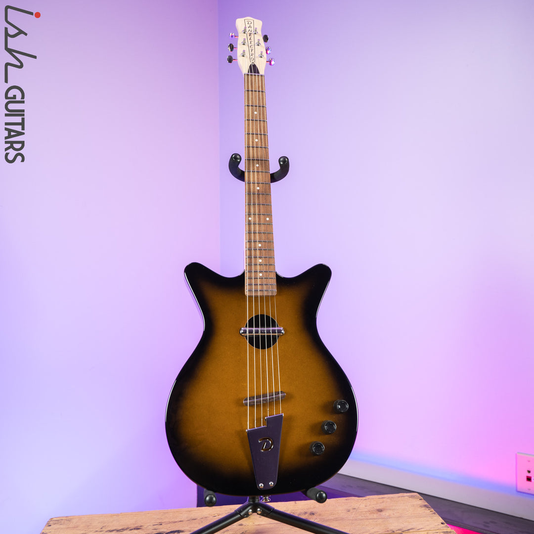 Danelectro Convertible Acoustic Electric Tobacco Sunburst w/Piezo