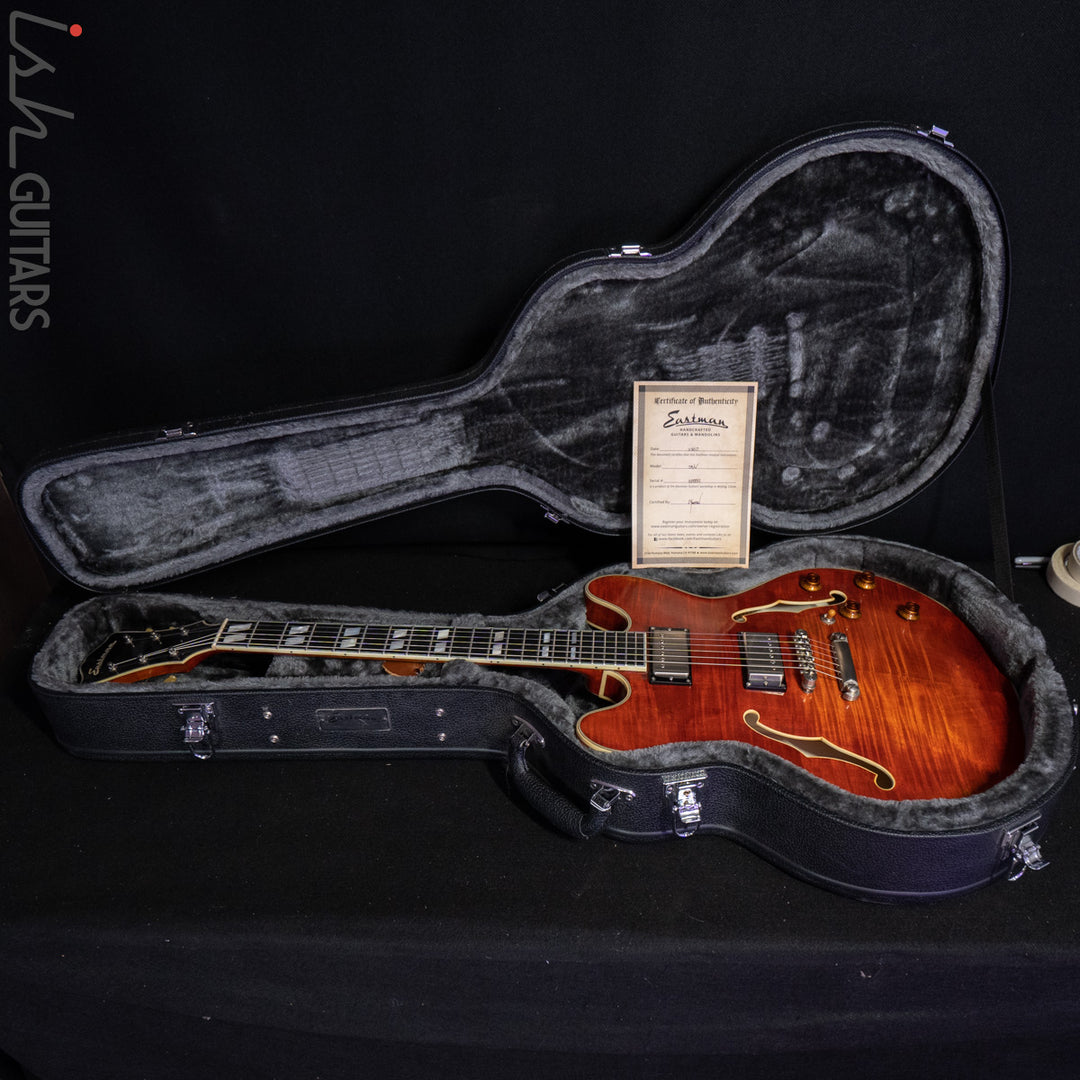 2017 Eastman T59/V Thinline Antique Amber