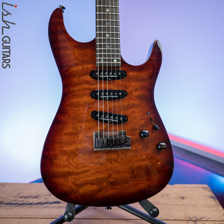 Fender Showmaster Quilt Bubinga Top SSS – Ish Guitars