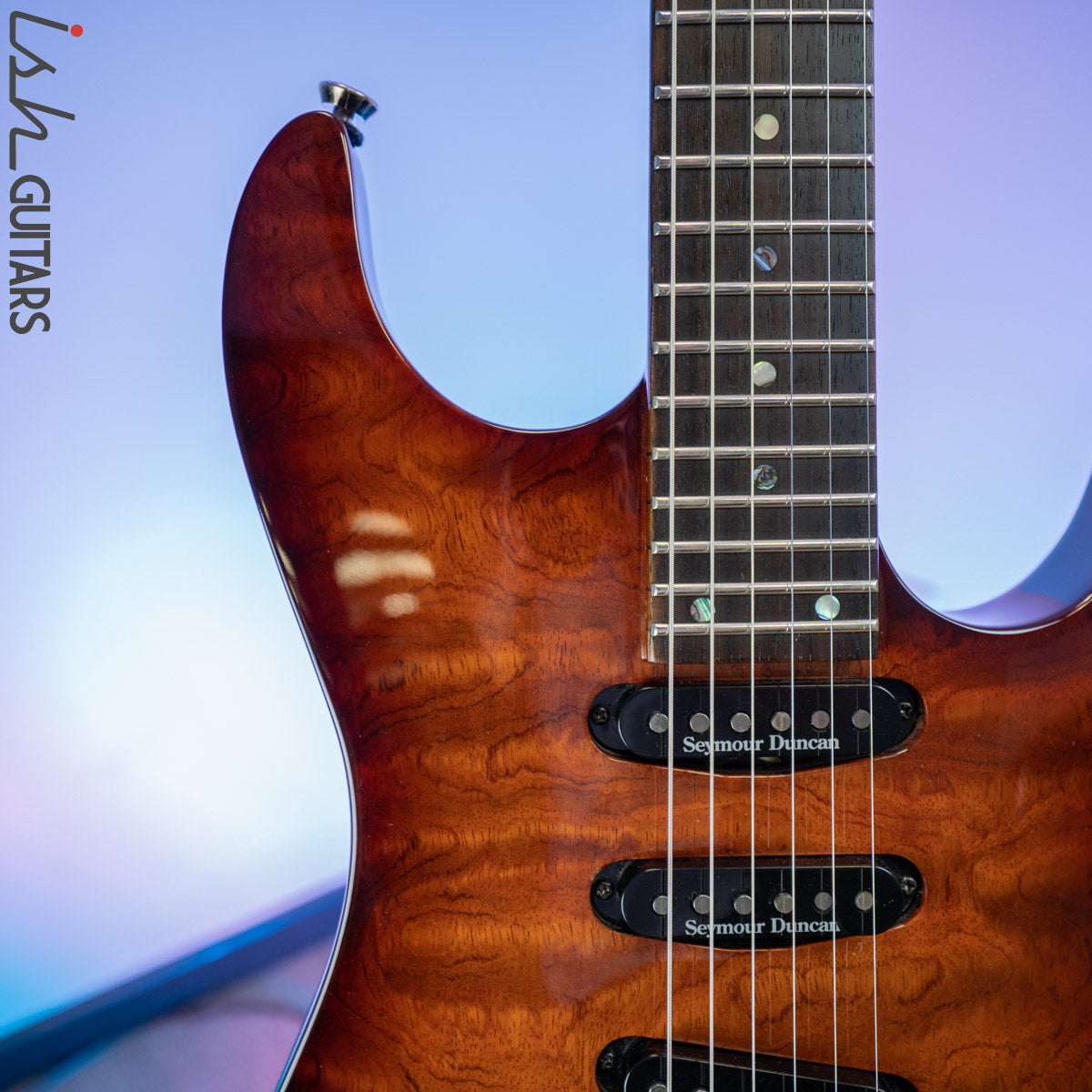 Fender Showmaster Quilt Bubinga Top SSS – Ish Guitars
