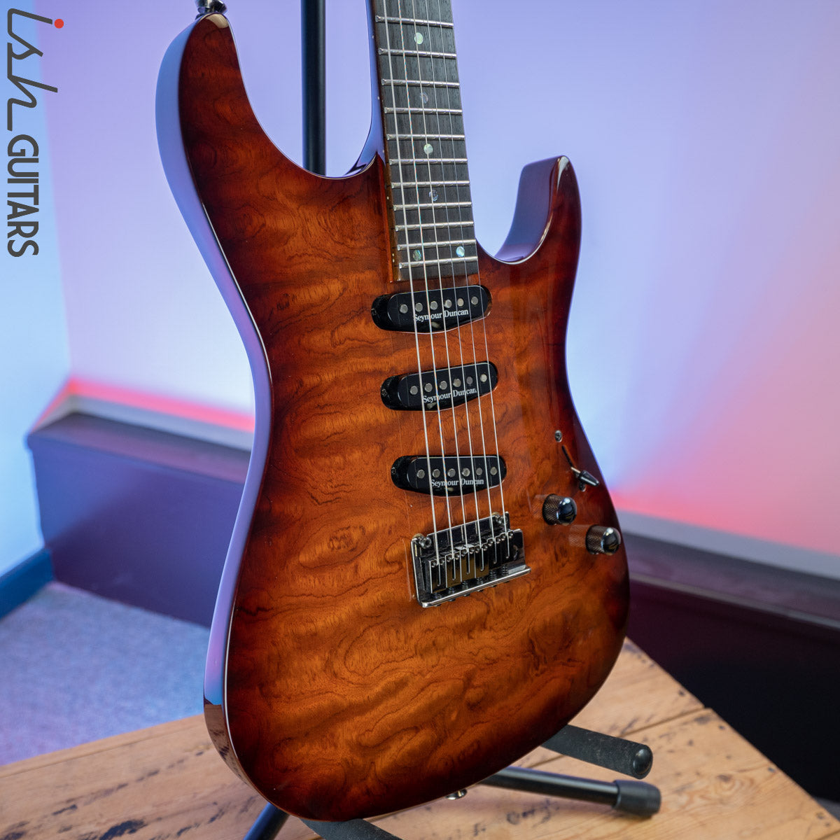 Fender Showmaster Quilt Bubinga Top SSS – Ish Guitars