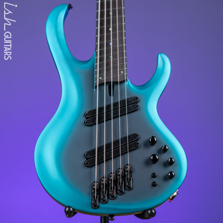 Ibanez BTB605MS Multi-Scale 5-String Bass Cerulean Aura Burst Matte