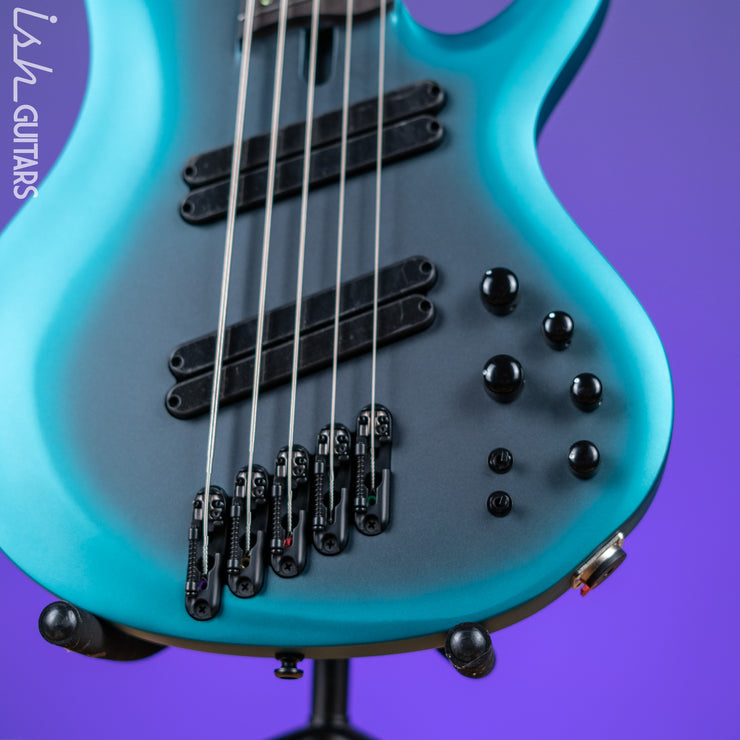 Ibanez BTB605MS Multi-Scale 5-String Bass Cerulean Aura Burst Matte