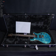PRS Custom 24 Wood Library River Blue One Piece Quilt 10 Top Rosewood Neck