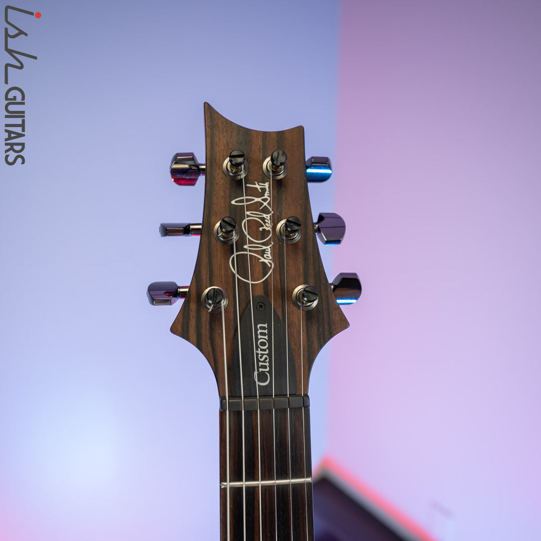 2017 PRS Wood Library Custom 24 Semi-Hollow Satin Black Gold Burst 10 Top