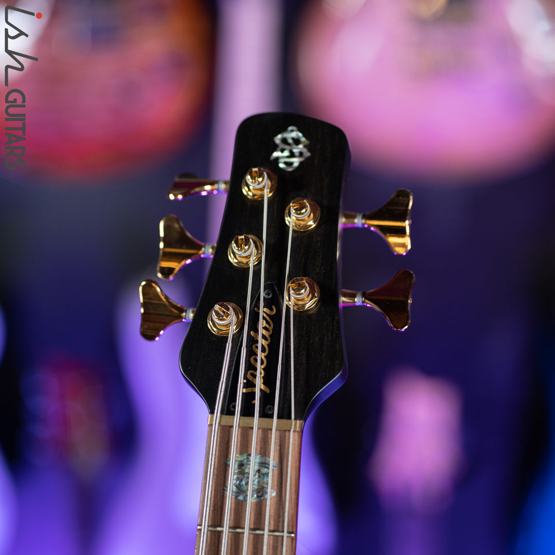 Spector Singlecut SC5 NS-5 Bass Natural Tobacco Burst Matte Flame Maple