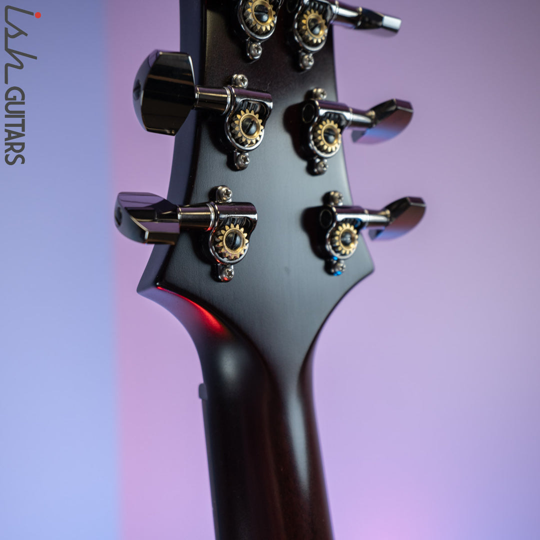2017 PRS Wood Library Custom 24 Semi-Hollow Satin Black Gold Burst 10 Top
