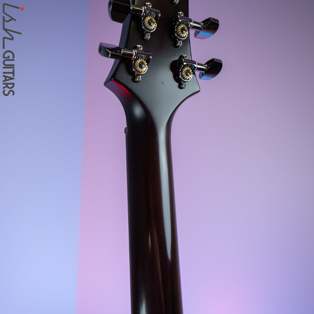 2017 PRS Wood Library Custom 24 Semi-Hollow Satin Black Gold Burst 10 Top