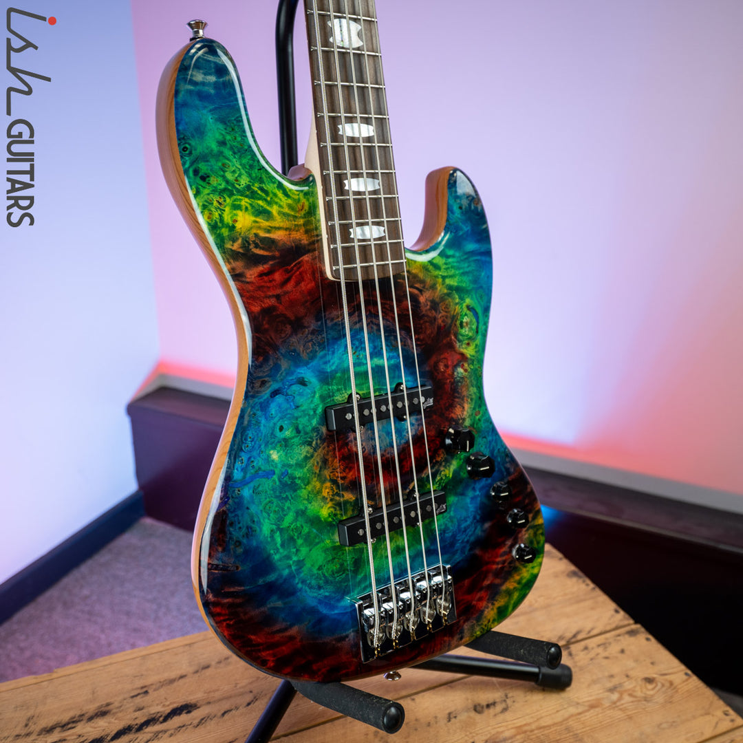 Spector Coda 5 Rainbow Tie Dye Swirl