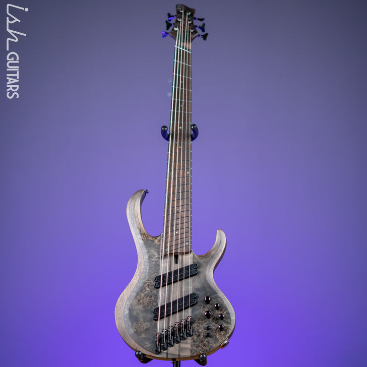 Ibanez BTB806MS Multi-Scale 6-String Bass Transparent Grey Flat Demo