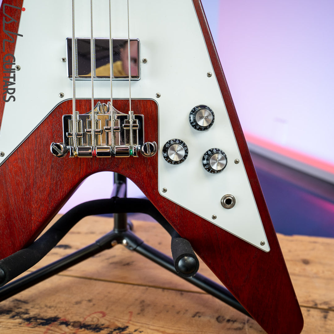 2012 Gibson Shortscale Flying V Bass Cherry