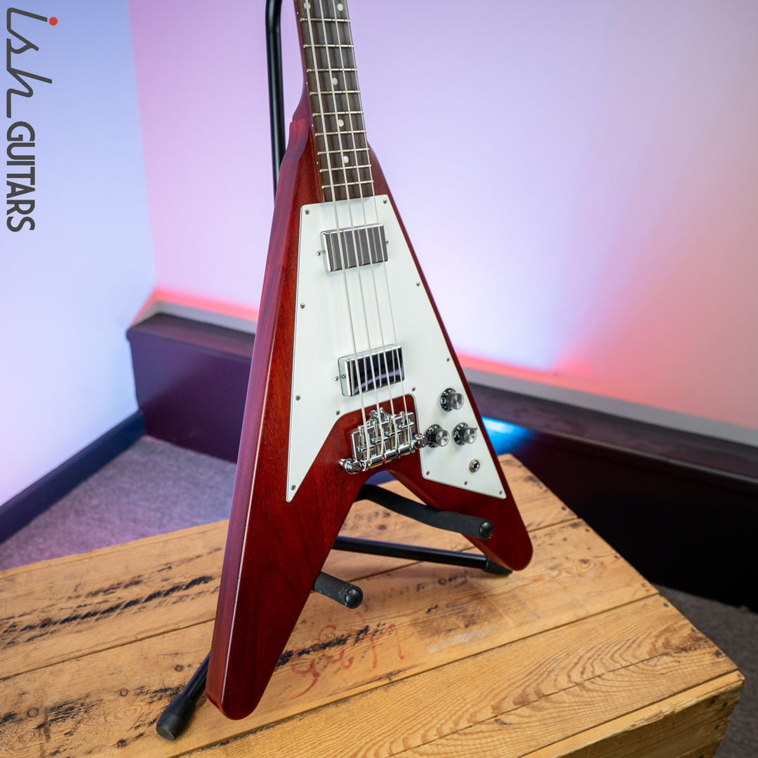 2012 Gibson Shortscale Flying V Bass Cherry