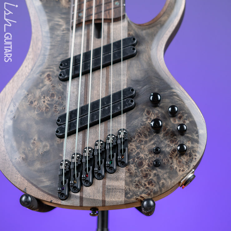 Ibanez BTB806MS Multi-Scale 6-String Bass Transparent Grey Flat Demo