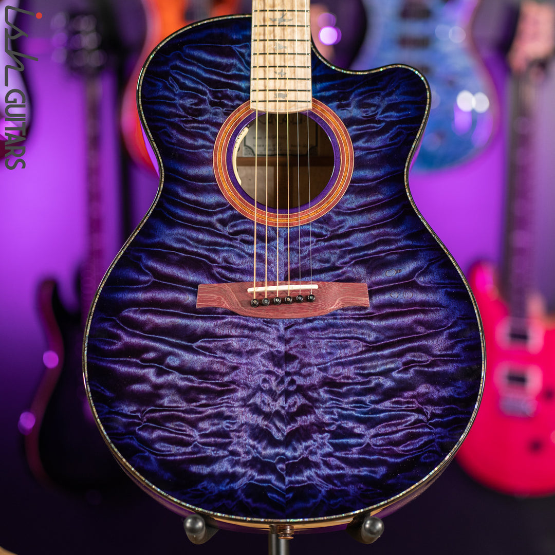PRS Private Stock Angelus Acoustic Aqua Violet Smoked Burst