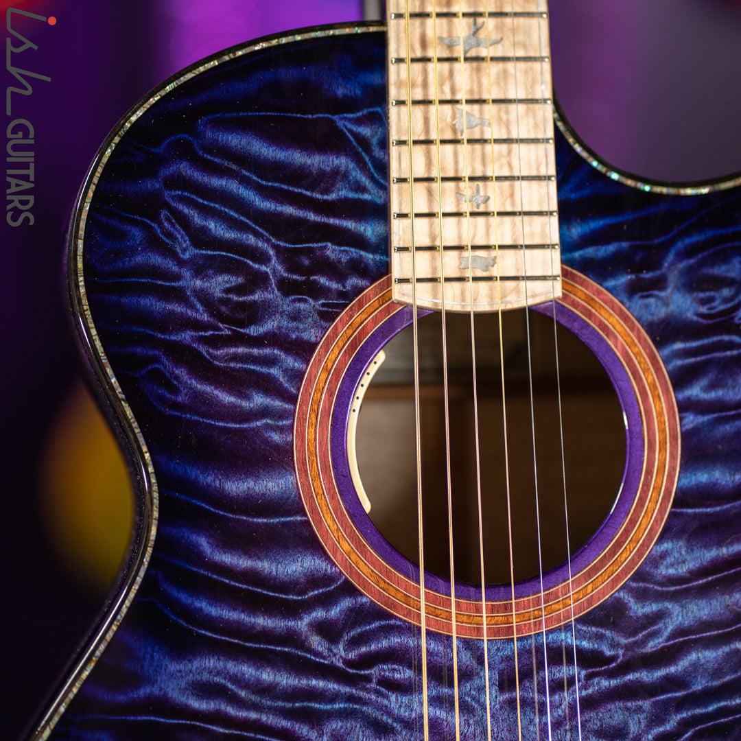PRS Private Stock Angelus Acoustic Aqua Violet Smoked Burst