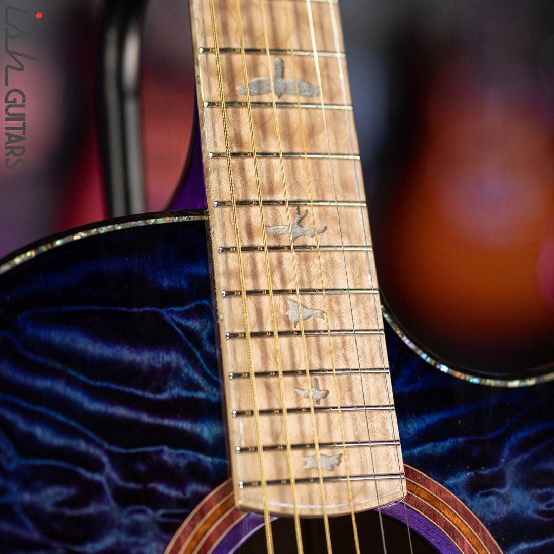 PRS Private Stock Angelus Acoustic Aqua Violet Smoked Burst