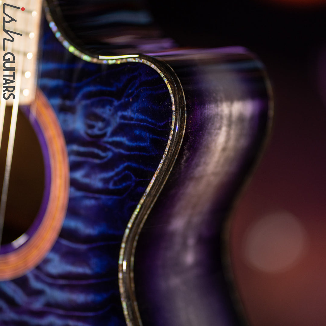 PRS Private Stock Angelus Acoustic Aqua Violet Smoked Burst